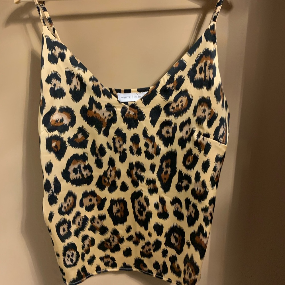 White Closet leopard tank top